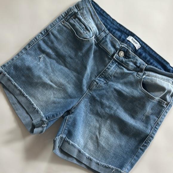 Kensie Blue Denim Shorts - Picture 1 of 9